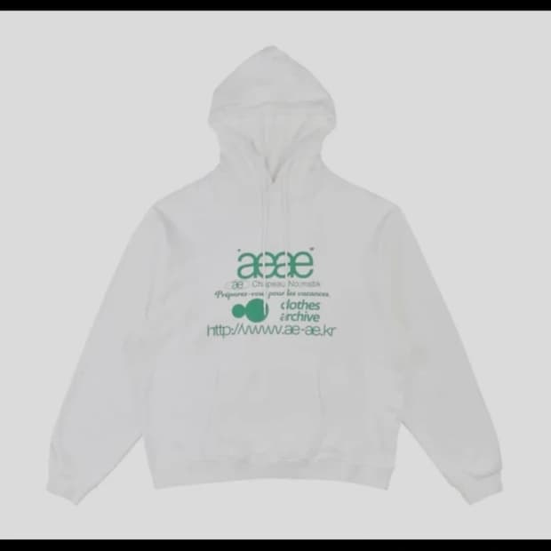 에이이에이이 로고 후드티 1