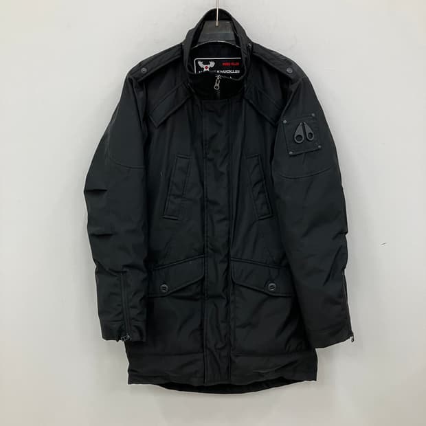 무스너클 블랙 롱 패딩 L