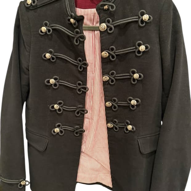 [M] 자라 우먼즈 벨벳 나폴레옹 자켓