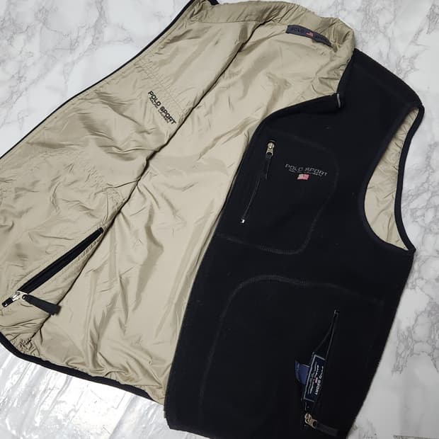 폴로 랄프로렌 스포츠 리버시블 양면 후리스 바람막이 자켓