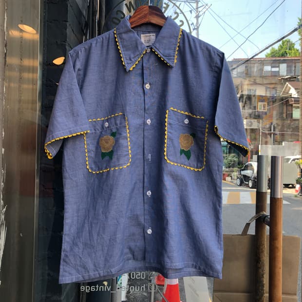 70s Bigmac chambray shirt-M