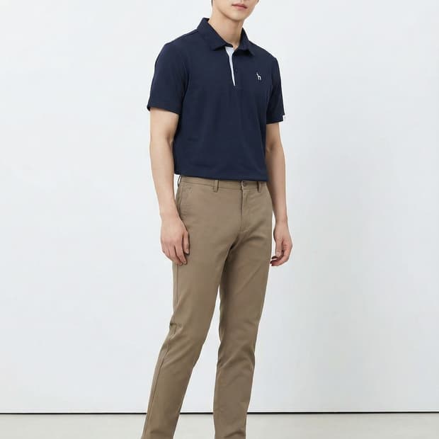 HAZZYS 헤지스 퍼포먼스 반팔 카라 티셔츠