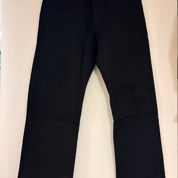 RRL 더블알엘 빈티지 5 포켓 진 블랙 온 블랙 32/32