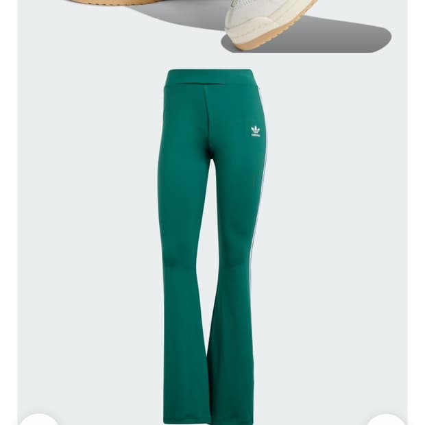새상품)아디다스 여성 플레어 부츠컷 레깅스 그린m