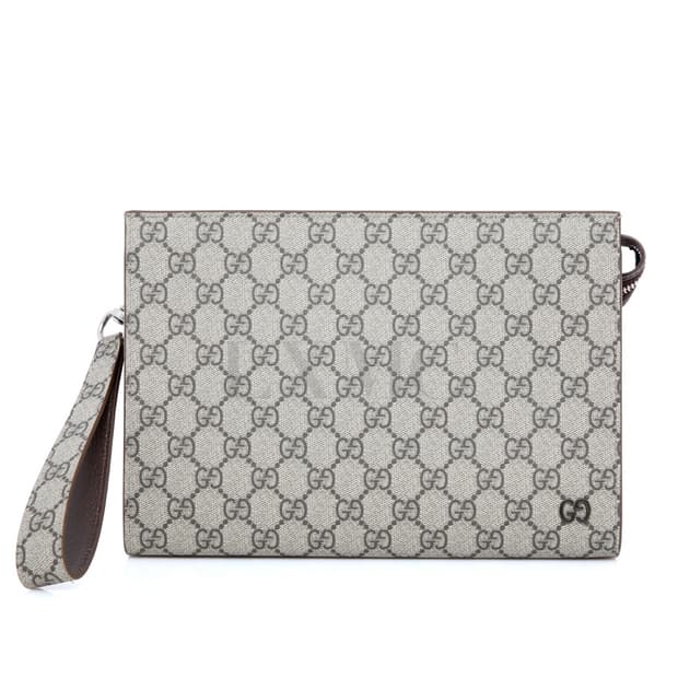 구찌 바이컬러 GG 디테일 클러치 스몰 파우치 768255