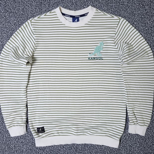 [무료배송][155]캉골 키즈 스트라이프 맨투맨 긴팔티