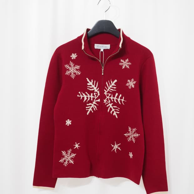 Brooks Brothers embroidery knit zip up 