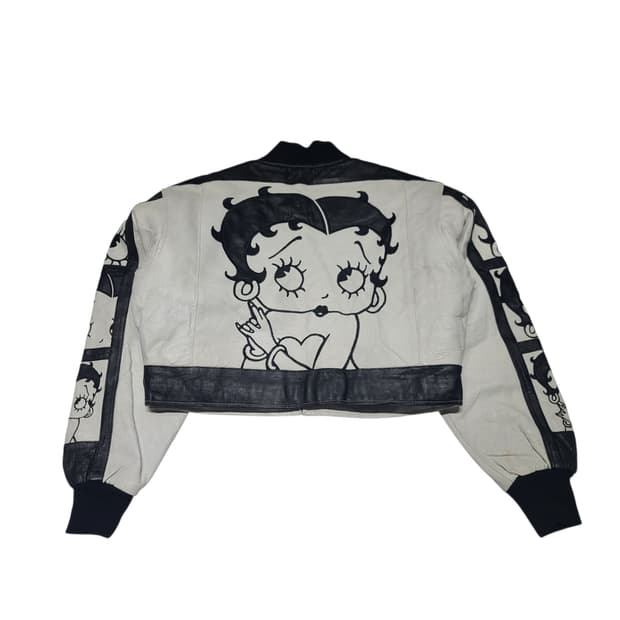 90s 베티붑 레더 자켓[M]