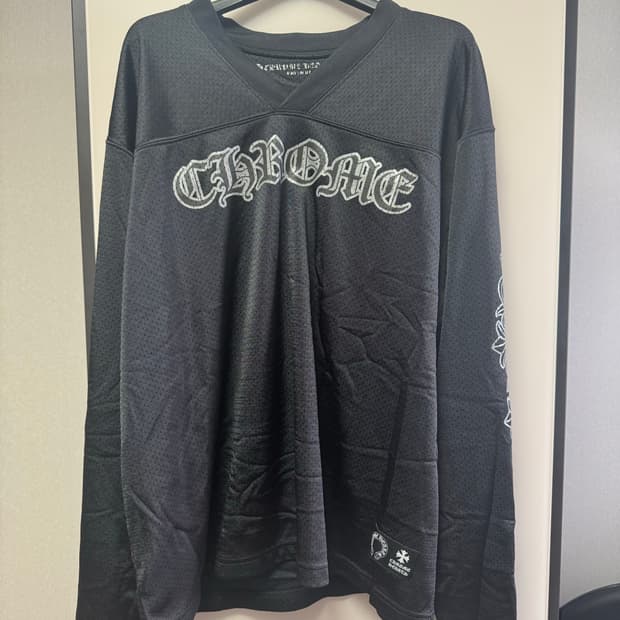 크롬하츠 메쉬 긴팔 블랙 L, XL