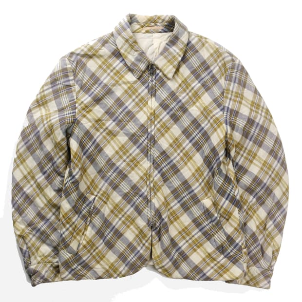 꼼데가르송 90s 플레이드 풀집업 자켓 