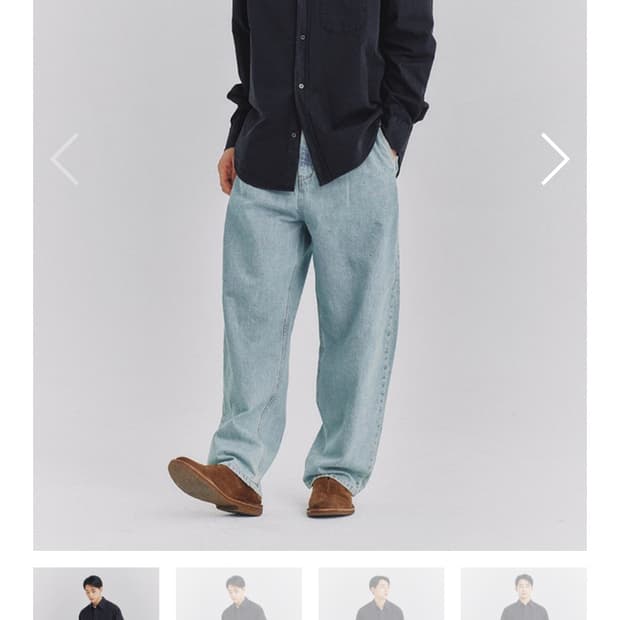 아트이프액츠 원 턱 커브 데님