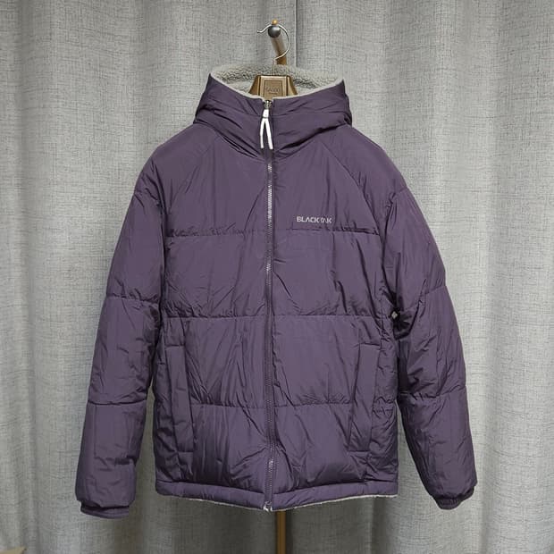 90 ) 블랙야크 남녀공용 리버시블 양면 후리스 오리털 패딩