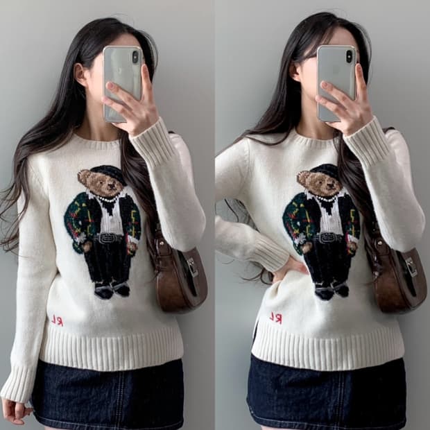 폴로 베어 니트 