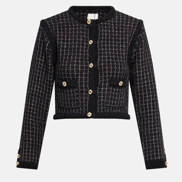 (택ㅇ) 산드로 트위드 크롭자켓 새상품