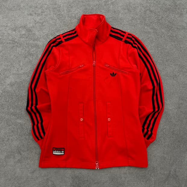 90 아디다스 팀 트레포일 레이싱 투웨이져지