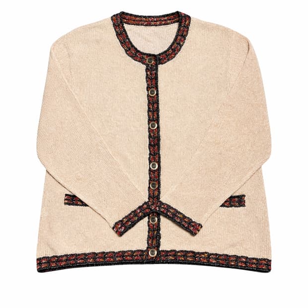 JPN 80s~90s 일본 빈티지 y2k 모리걸 트위드 무드 니트 가디건