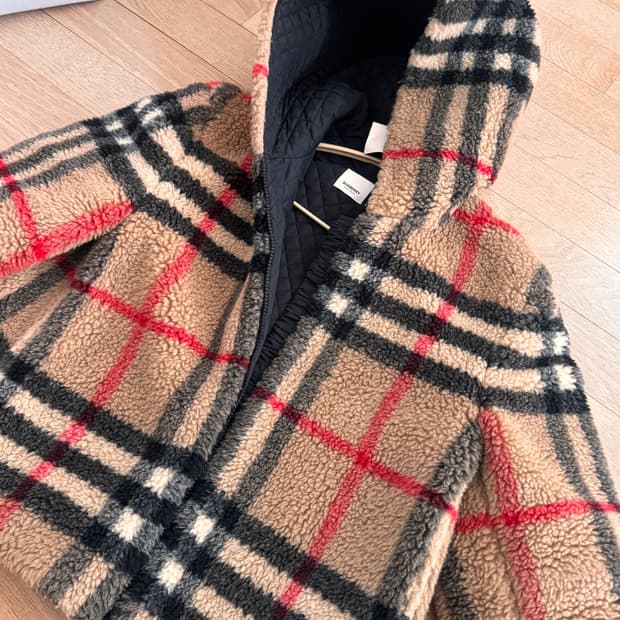 버버리 울캐시 플리스 자켓