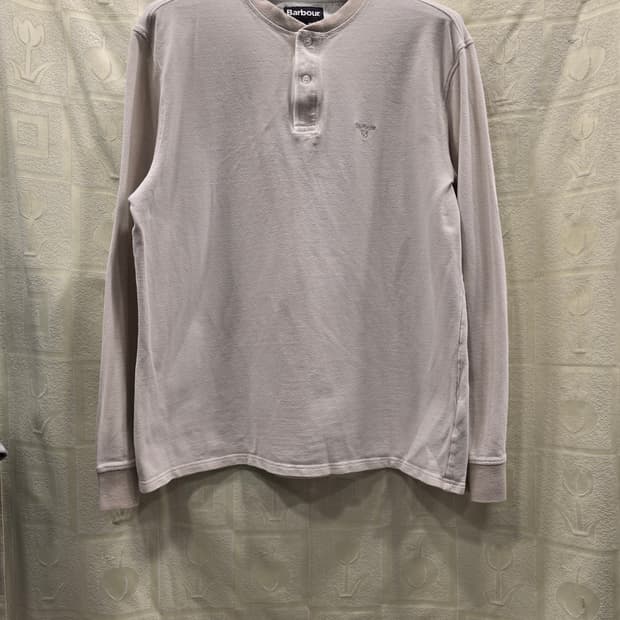 바버 헨리넥 긴팔 기모 티셔츠 XL(105)