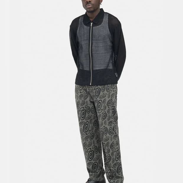 스투시 코튼 메쉬 집업