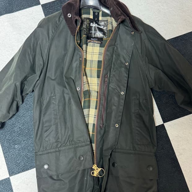 바버 뷰포트 왁스자켓 세이지 (38)