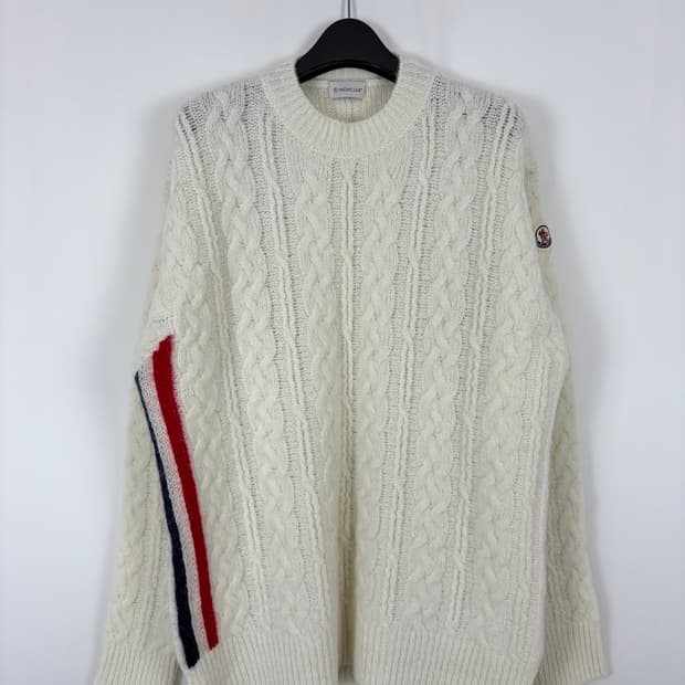 a81) 몽클레어 모헤어 케이블 니트