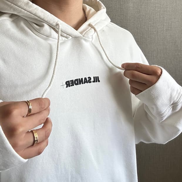 Jil Sander 질 샌더 미드로고 후드티 XL