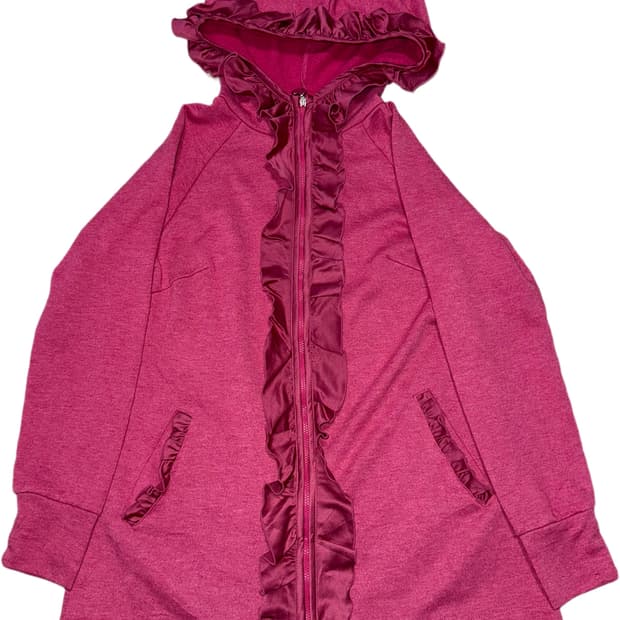 오네갸루 핑크 후드집업