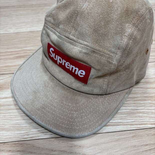 [OS] 슈프림 박스로고 스웨이드 캠프캡 카멜