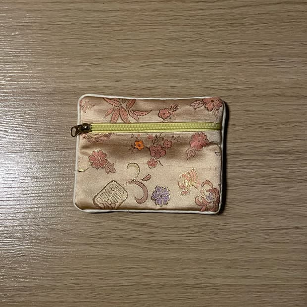빈티지 자수 동전 지갑