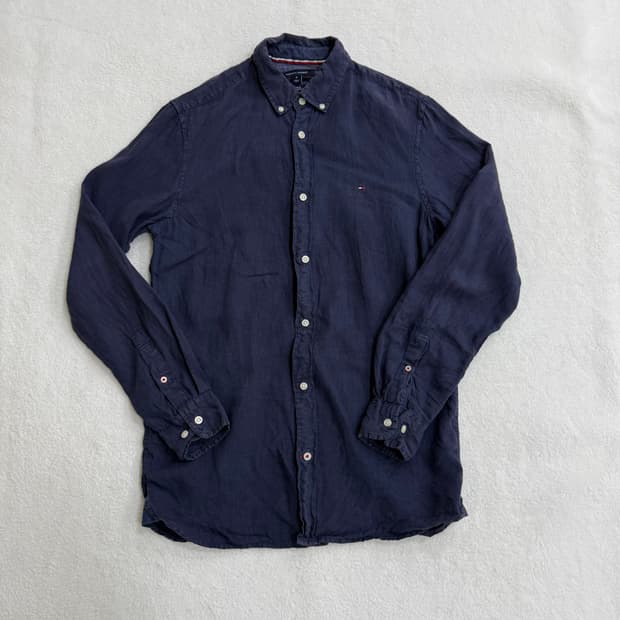 M 타미힐피거 슬림핏 린넨 셔츠 0316T