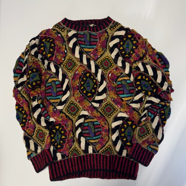 희귀!! Yoshiyuki Konishi 90s 리얼 핸드 니트 L