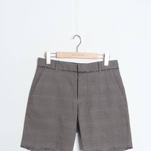HUKAMI CutOff Check Shorts (29~30)