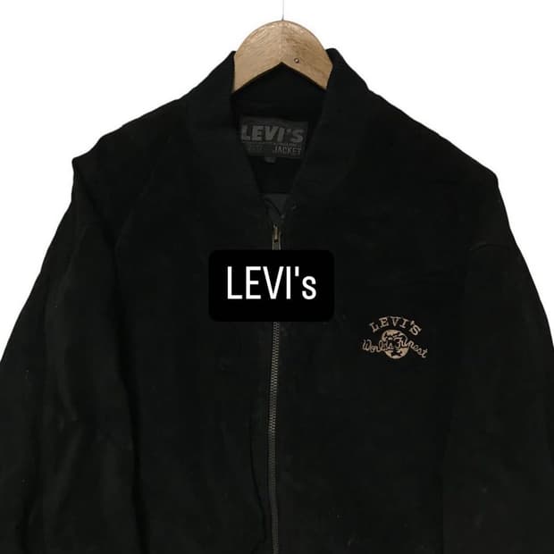 리바이스 90s 한주통산 세무 대장급 블루종자켓