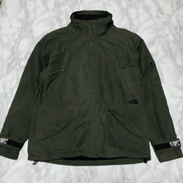 노스페이스 딥카키 자켓 바람막이 남성용
