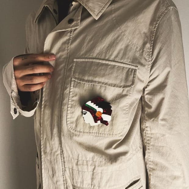 1960s 프랑스 빈티지 인디언 브로치