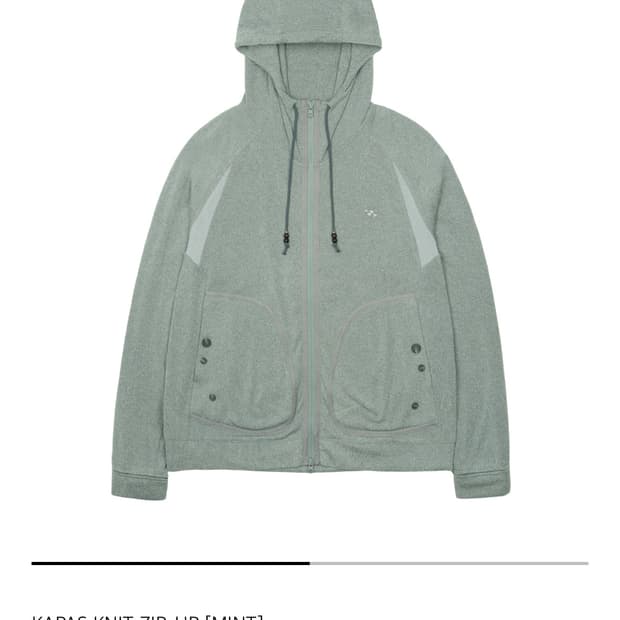 산산기어 카파스 니트집업 민트