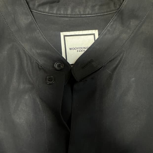 우영미 파리 블랙 레이어드 셔츠