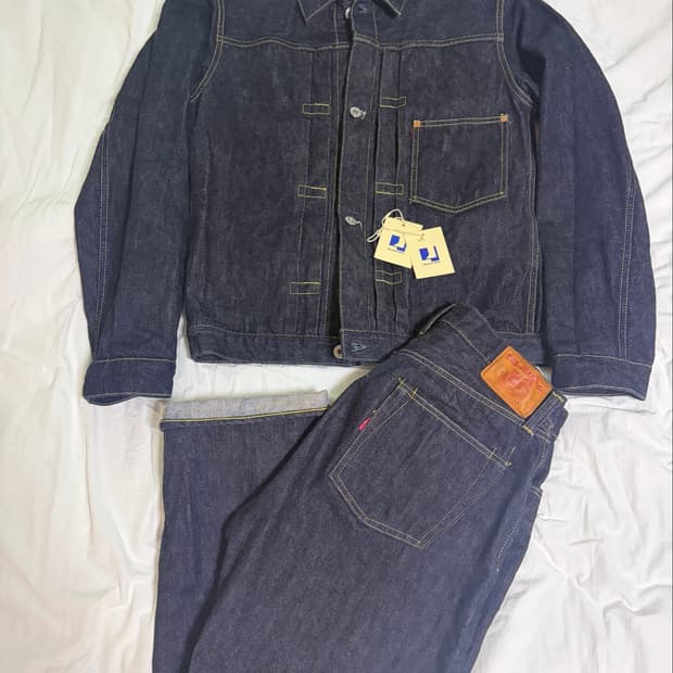 TCB JEANS S40's Jacket One Wash셋업(42/32)