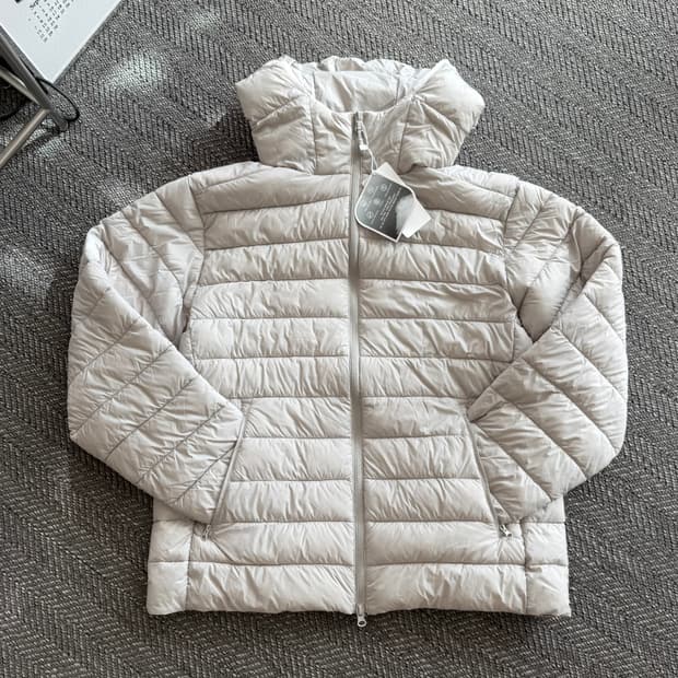 언박싱 제품💨 스파오 씬라이트 경량패딩 LIGHT GRAY (XL)