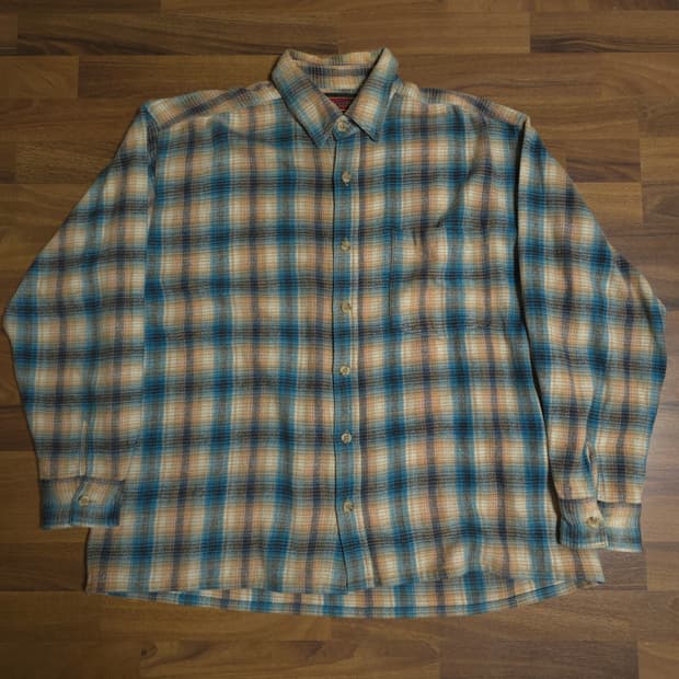 [2XL]빈티지 플란넬 셔츠 세인트미카엘