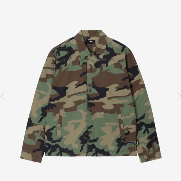 스투시 코치 셔츠 카모 L