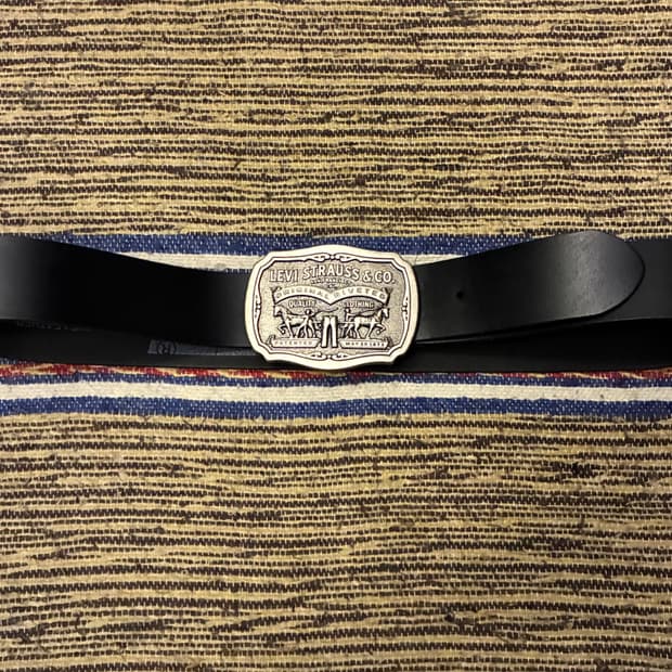 (30~34)Levis 리바이스 헤리티지 빅버클 소가죽 레더벨트 