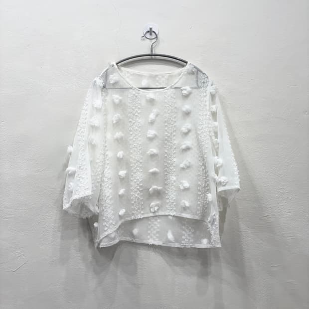 빈티지 시스루 블라우스