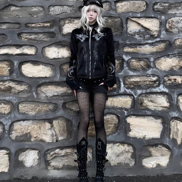 Y2K Velvet Cropped Slim Jacket