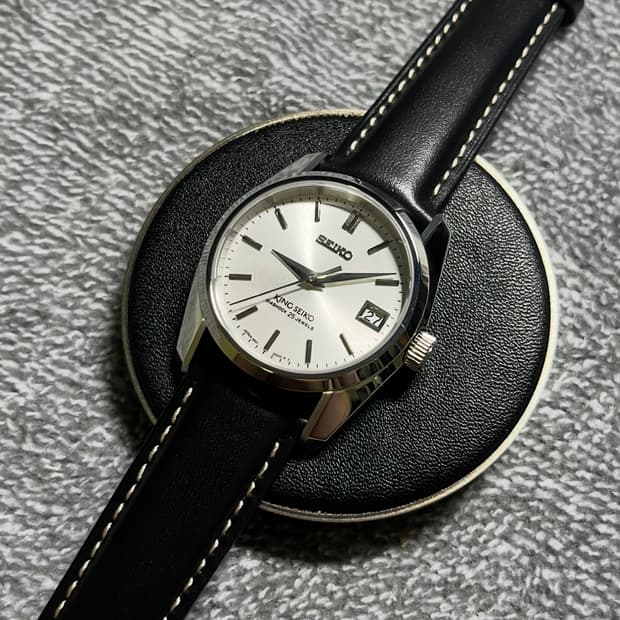 세이코 샴페인 실버 36mm 커스텀 새상품