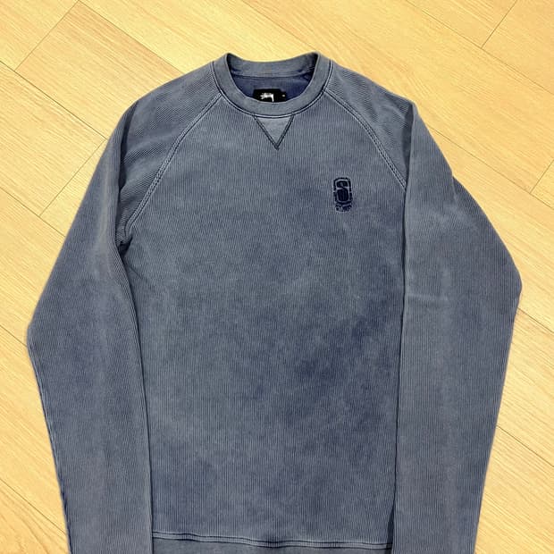 스투시 아카이브 s로고 크루넥 M