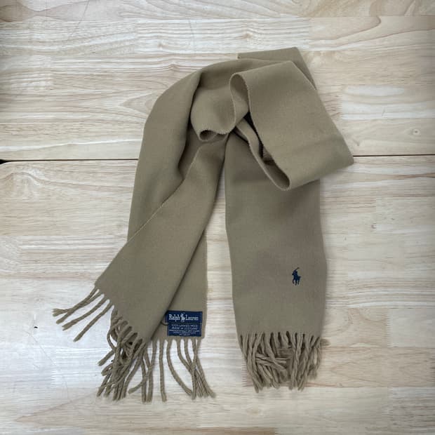 폴로 랄프로렌 베이지 머플러