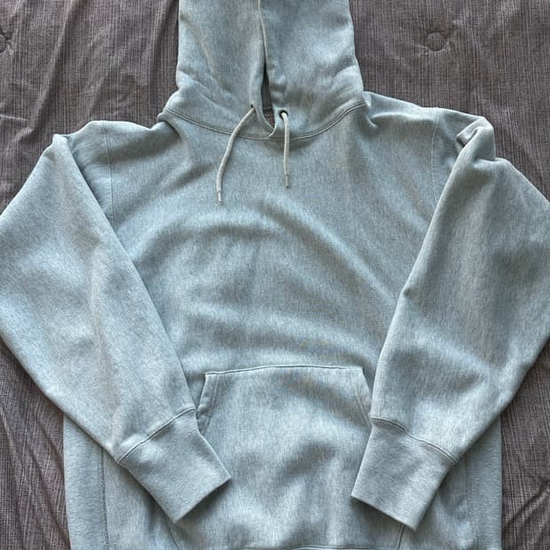 브론슨 리버스위브 후드티 그레이 XL