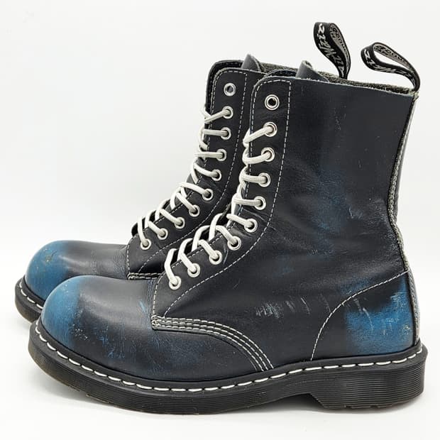 닥터마틴 1919 10홀 블루블랙 투톤 (8)