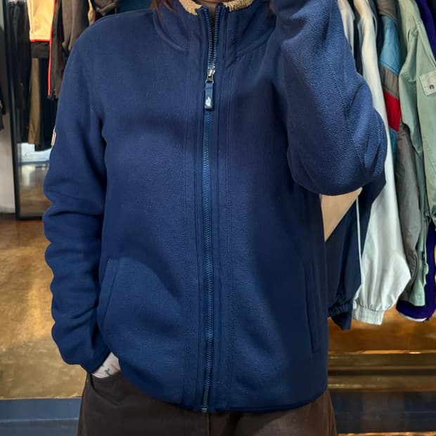 노스페이스 네이비 플리스 자켓